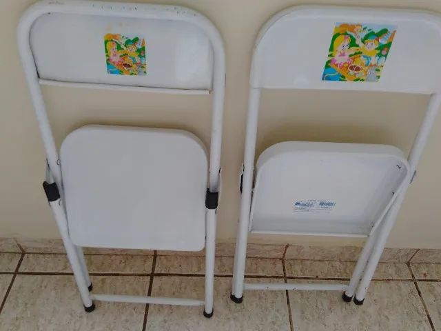 Mesa  infantil aço METALMIX + 2 cadeiras  - Foto 2