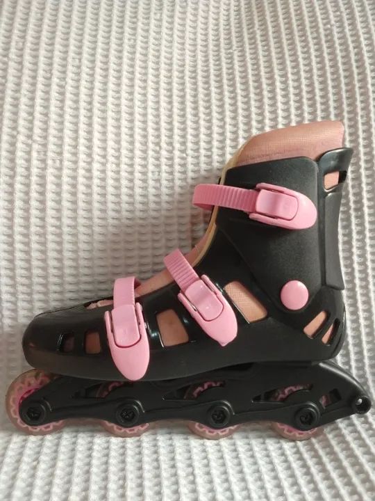 Patins in-line roller 4 rodinhas número 37/38 - Foto 3