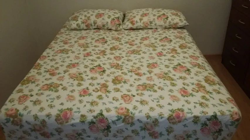 Jogo de cama de casal 150 fios - novo