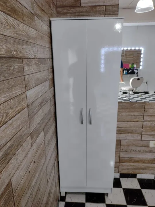 Armário Branco ou ébano de 2 Portas - Novo