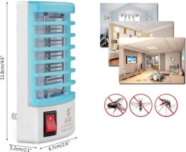 Repelente Mata Mosca E Pernil Eletrico Led Luminaria
