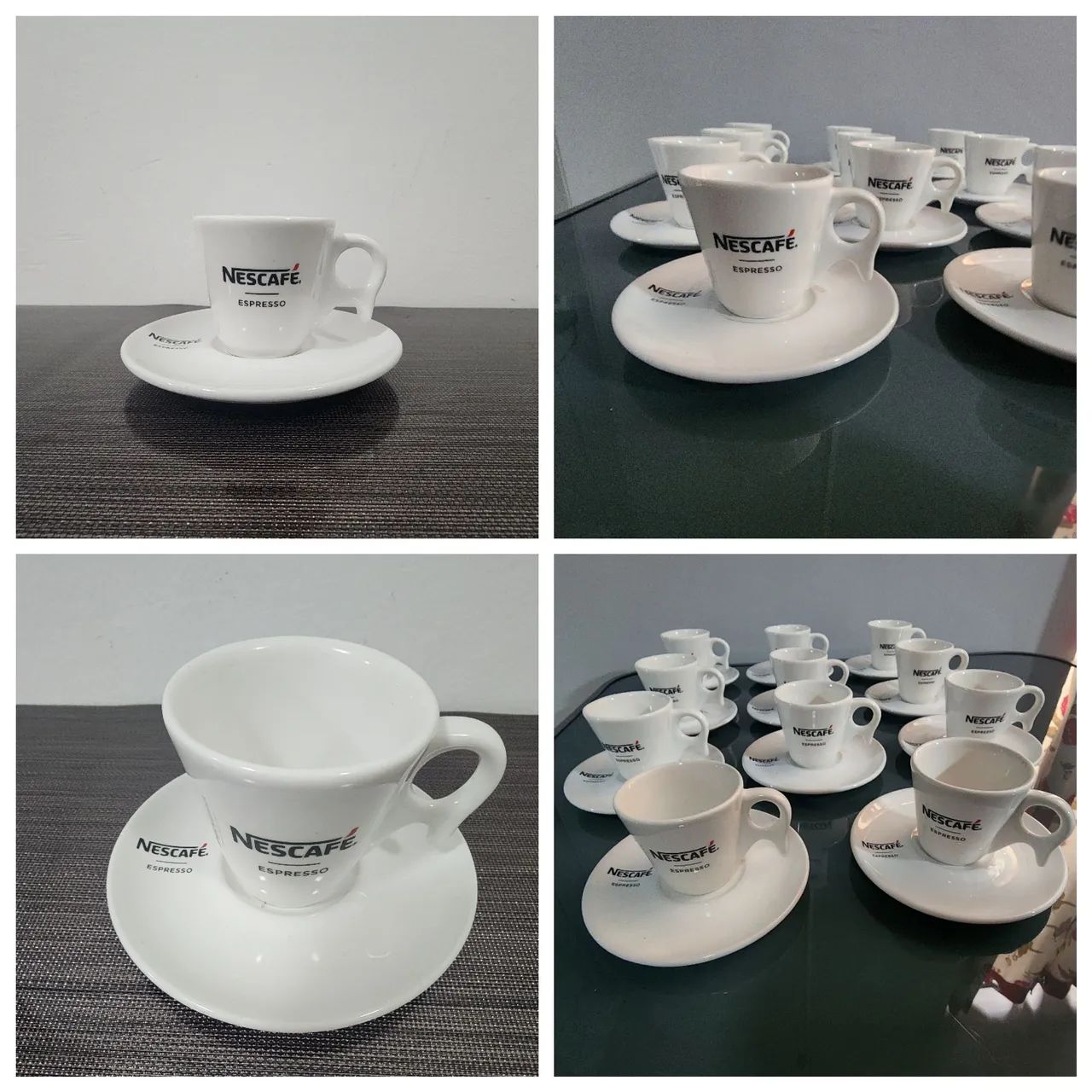 Xícara Café Porcelana Nescafé 6 peças 