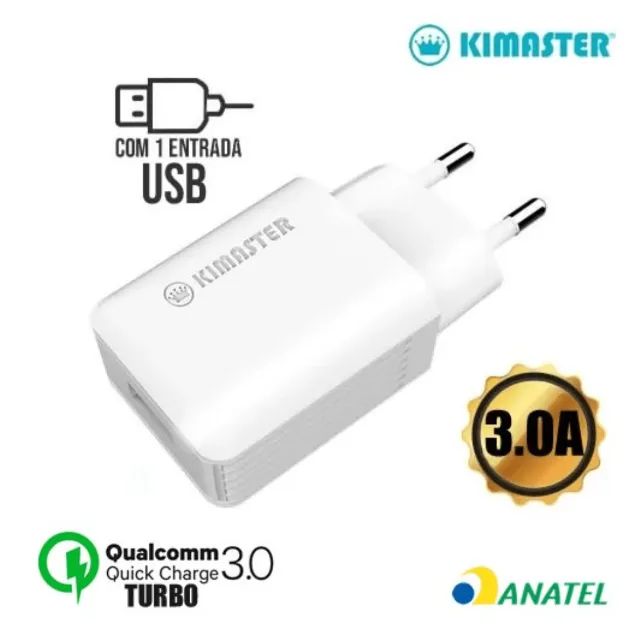 Carregador Turbo de Tomada USB 3.0 T108 - Kimaster  cod: 2314 - Foto 3