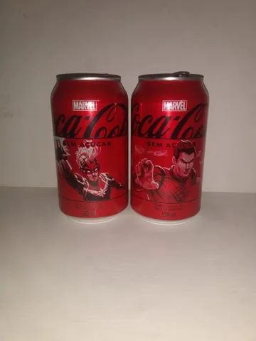 Latinhas: Coleção Marvel Coca Cola 2024 Kit Com 2