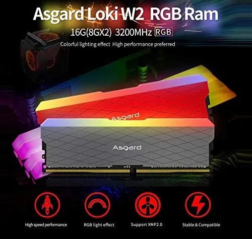 Memória Ram RGB 16gb DDR4 (2x8gb) 3200mhz - Asgard Loki W2 - Foto 2