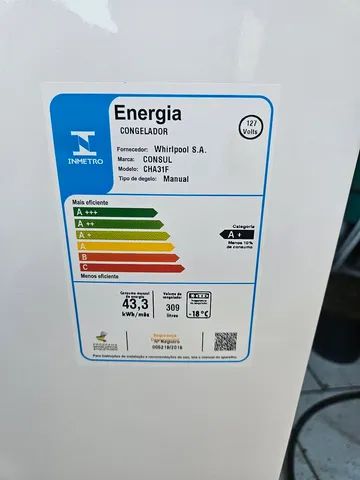 freezer novo 309 127 volts - Foto 2