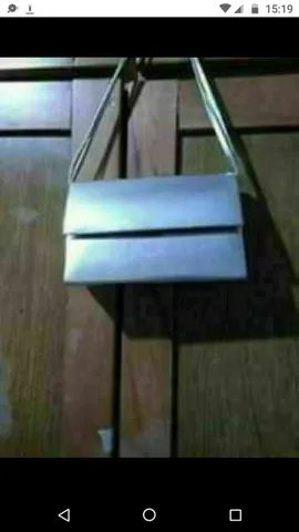 Vendo bolsa prateada usada apenas uma vez  - Foto 2