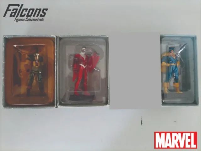 Lote Coleção Miniaturas Marvel Eaglemoss Capitão América - 3 peças - Foto 3
