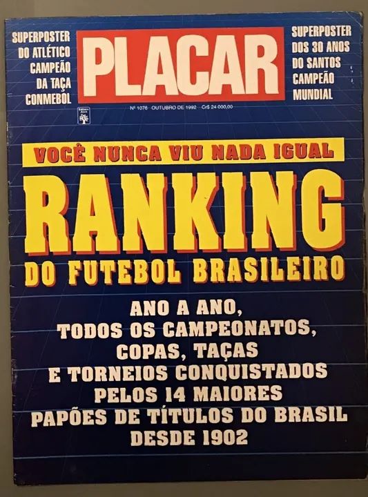 Revista Placar 1982 1992 1993 - Máfia da Loteria + Ranking + Torcidas - Foto 3