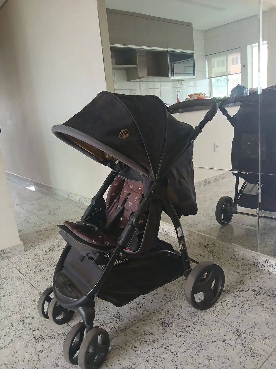Carrinho de Bebê + Bebê Conforto Cosco Travel System Nexus  - Foto 3