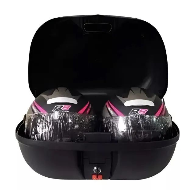 Baú  Moto 45 Litros Para 2 Capacetes. Pro Tork -Novo - Foto 6