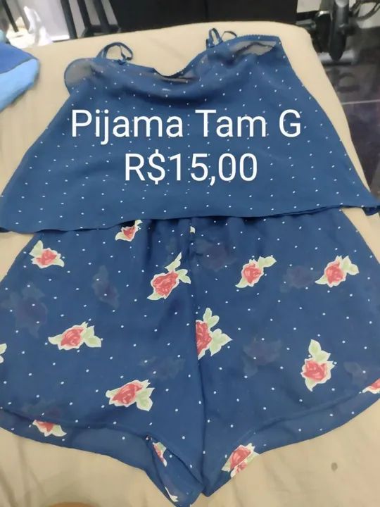 Pijama azul e 2 soutien 15,00 cada peca