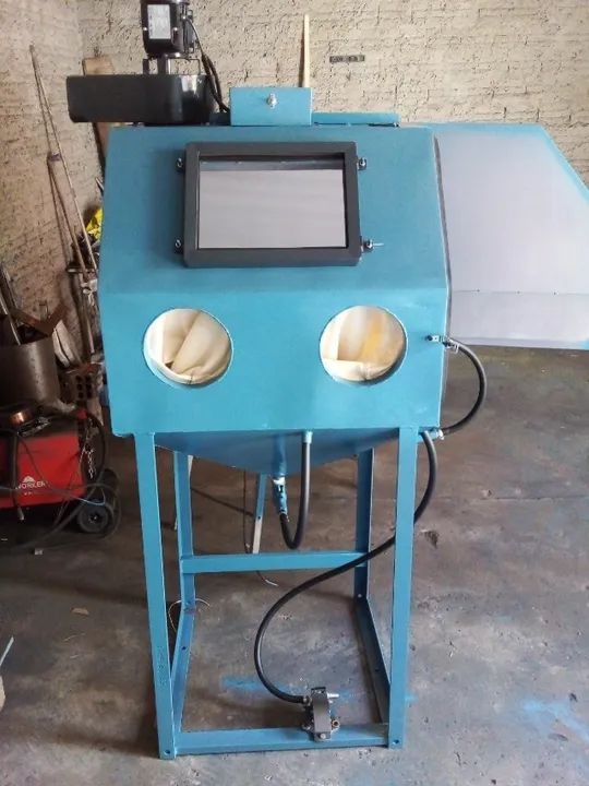 Cabine de jateamento por sucção