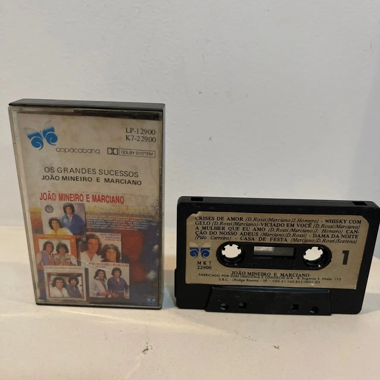 Os Grandes Sucessos - João Mineiro e Marciano - K7