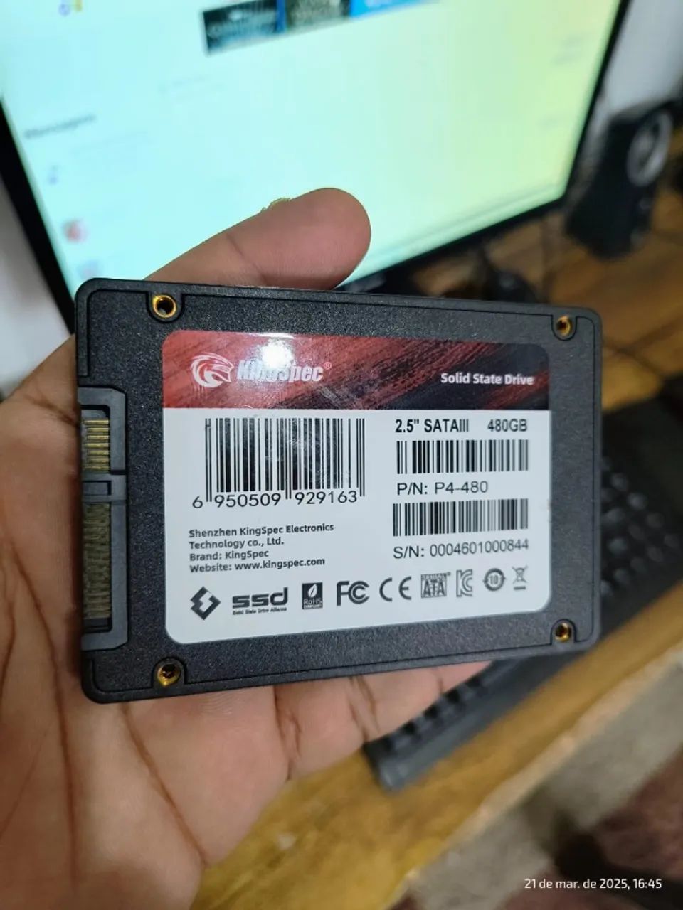 SSD 480 gigas Kingspec