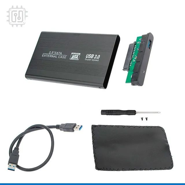 Case Gaveta em Alumínio Hd SSD Externo Usb 3.0 5Gbps Sata 2.5 Pc Notebook Xbox Ps4