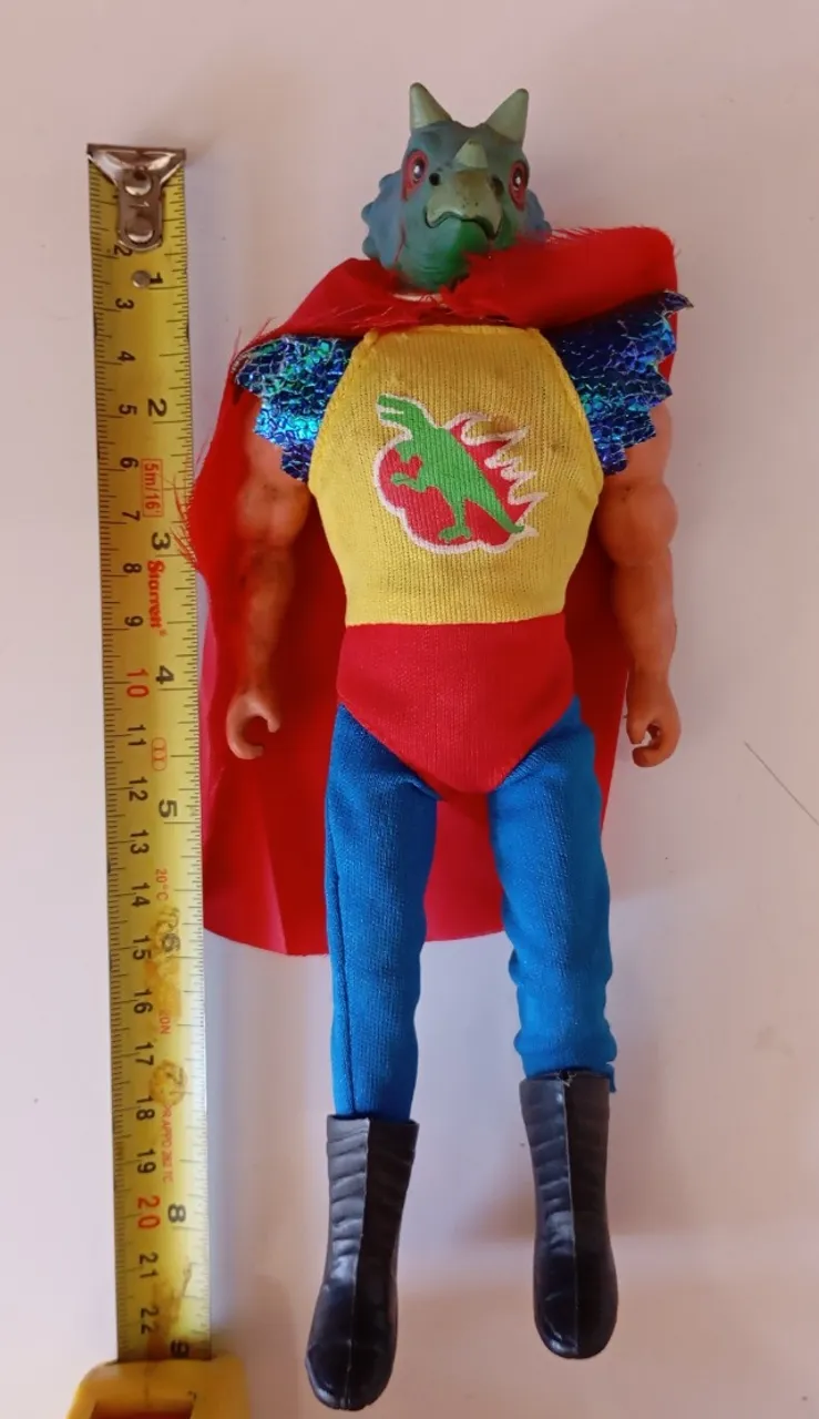 Boneco Dino Warrior Anos 80