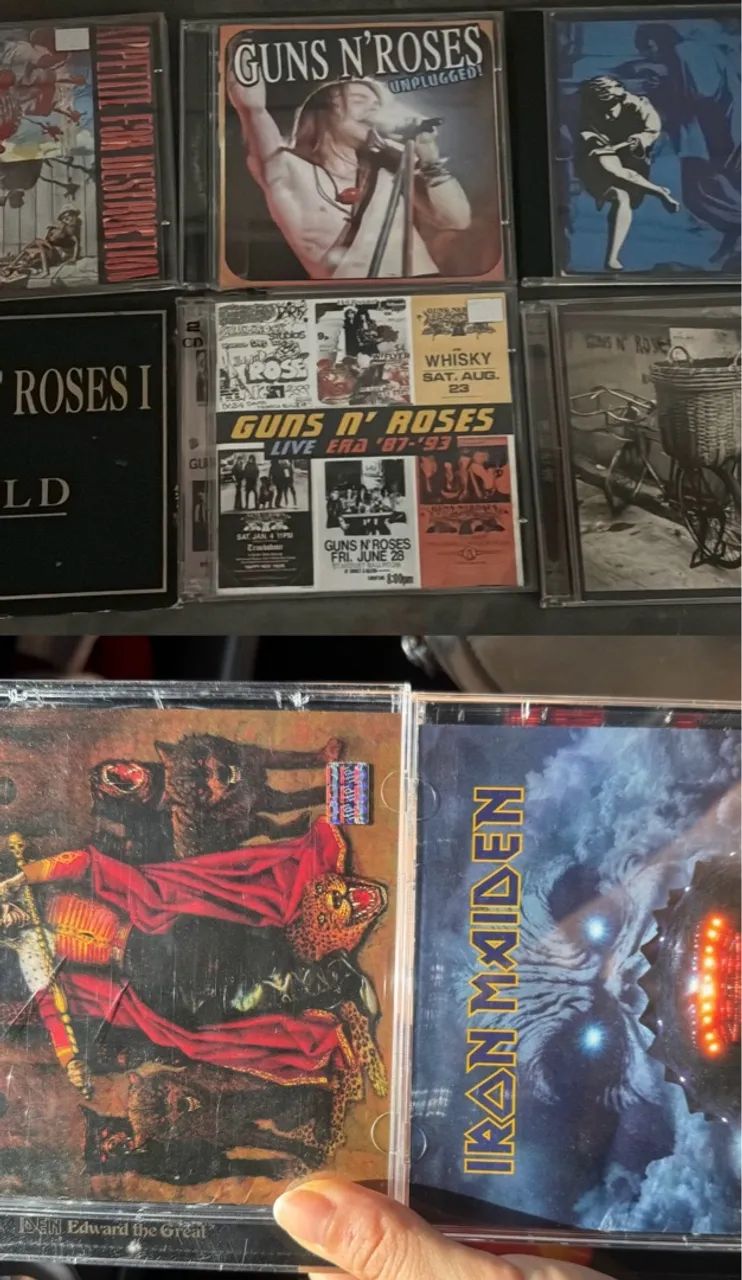 Coleção cd e dvd iron maiden Guns N? Roses nirvana - Foto 2