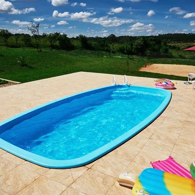 Piscina de fibra 8,0 x 4,0 x 1,40m - Nova de fábrica - Leia a Descrição - Foto 5