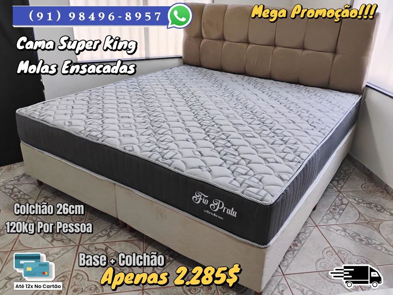 Cama Super King Molas Ensacadas