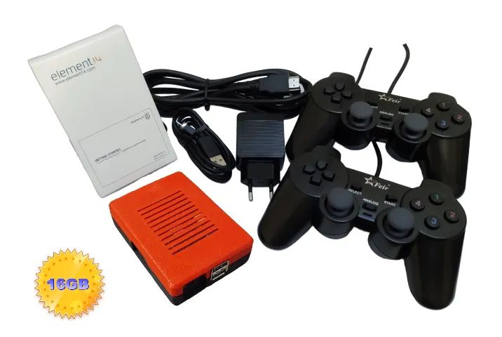 Vídeo Game Retro Raspberry Pi 16gb C/ 2 Controles