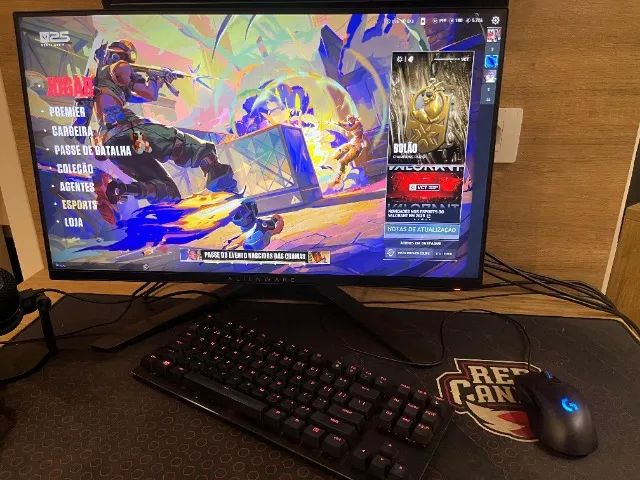 PC GAMER TOP COMPLETO -MONITOR 240HZ (ALIENWARE) + MOUSE , TECLADO e MIC DE MESA DE MARCA.