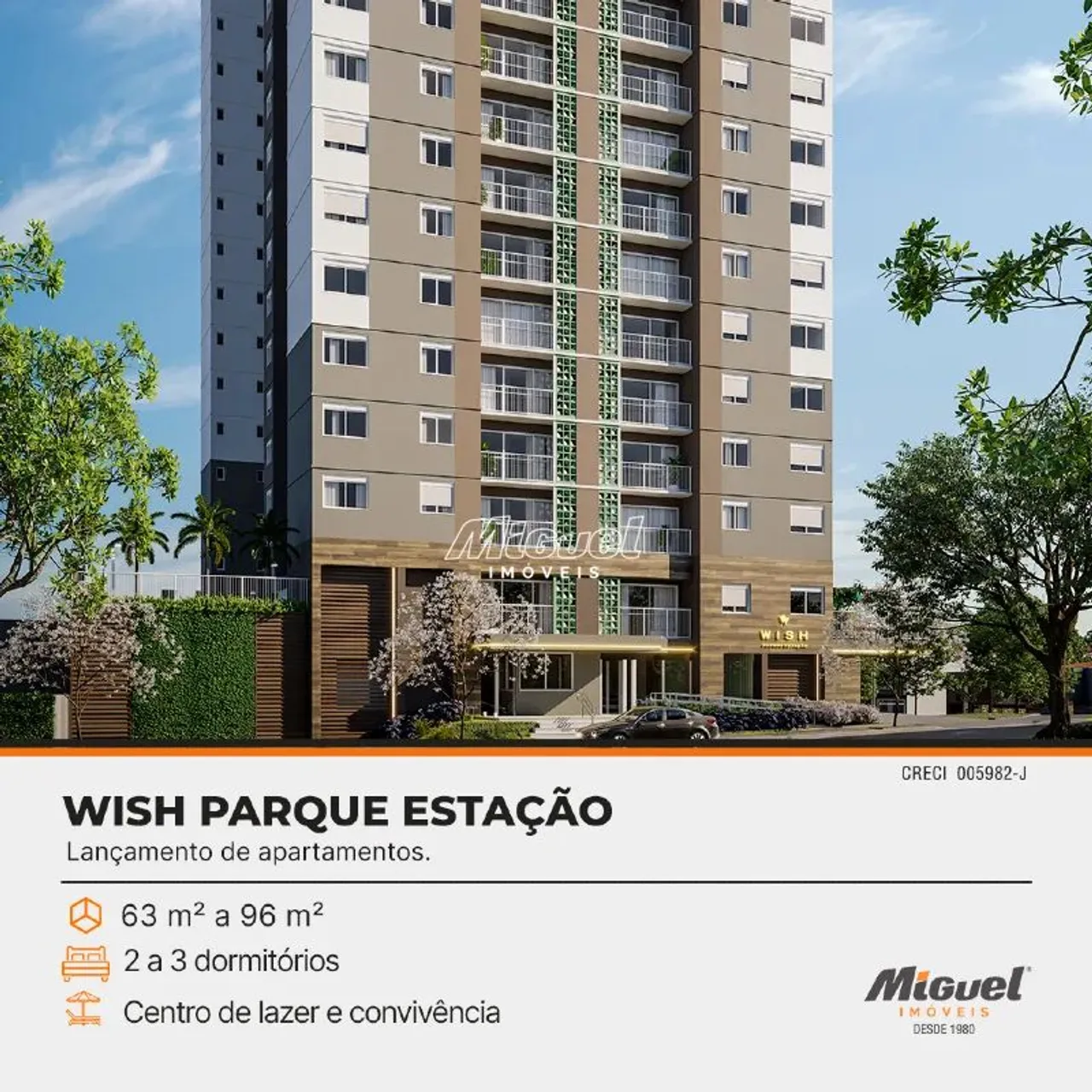 Apartamento, à venda, 3 quartos, Wish Parque Estação, Centro - Piracicaba
