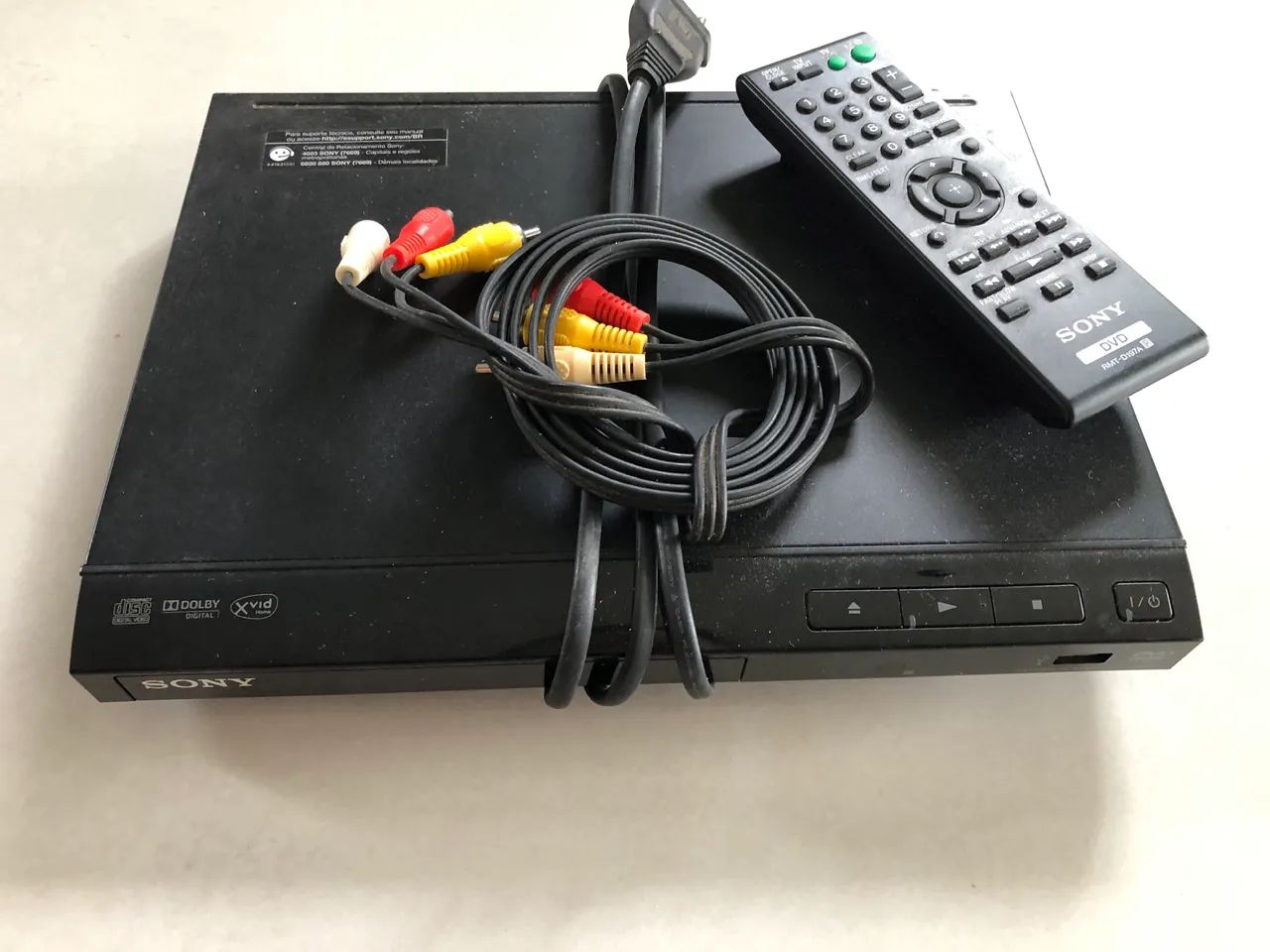 DVD Player Sony Original + Controle Remoto e Cabos