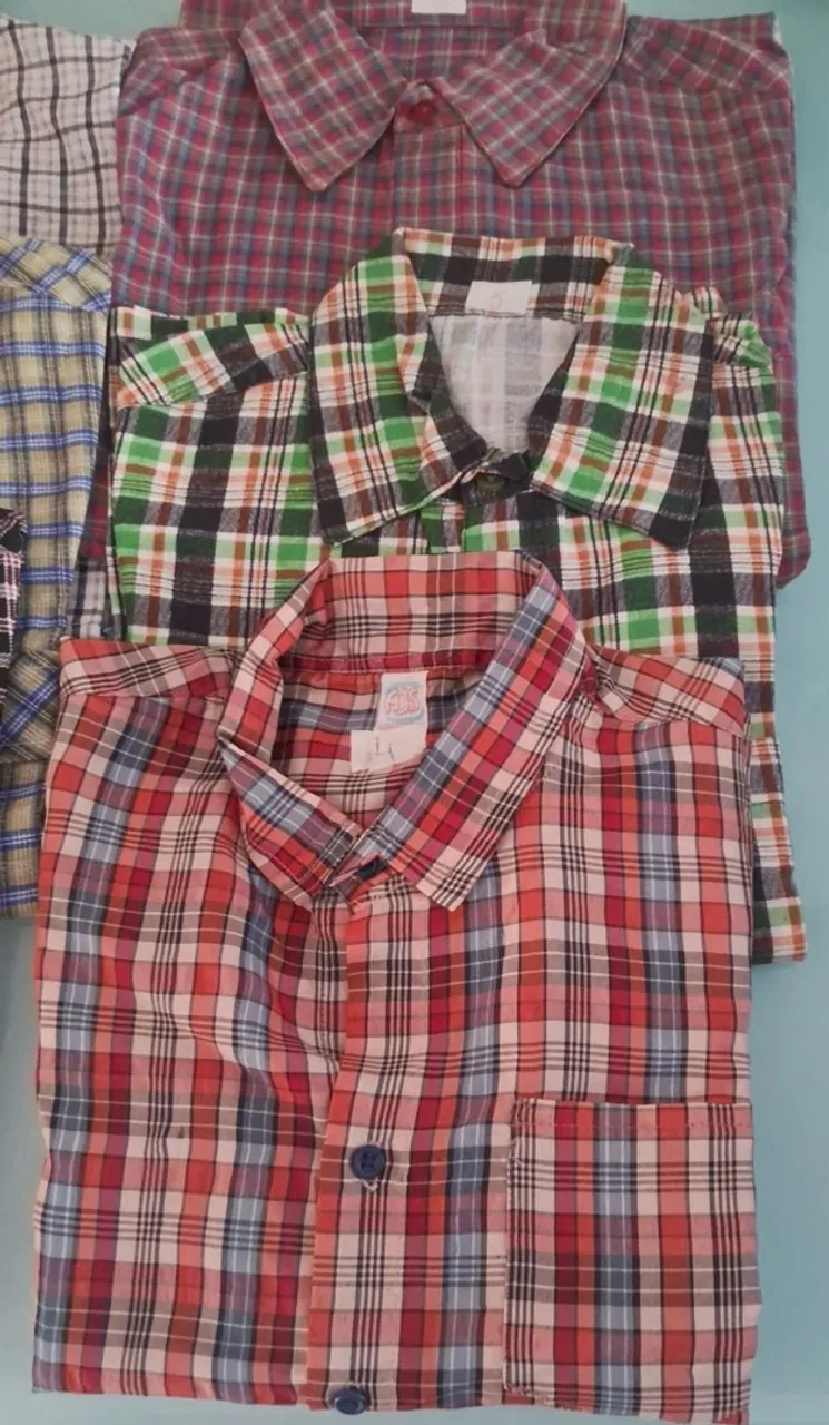 Camisas infantis xadrez