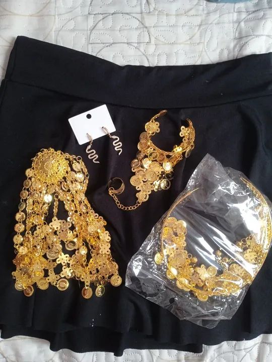 Kit acessórios para dança do ventre bijuteria 
