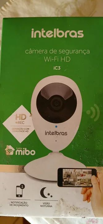 Câmera de segurança Intelbras Wi-Fi HD IC3 - Nova
