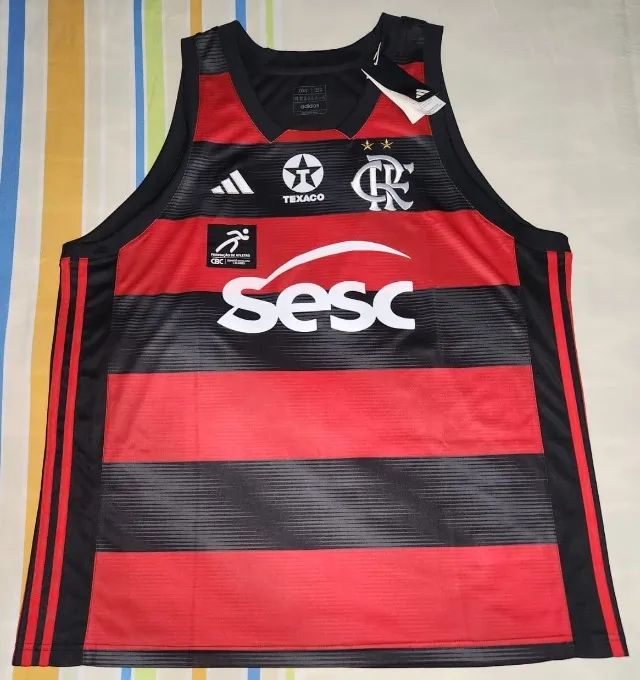 Camiseta Regata Original Adidas Volei Sesc Flamengo.