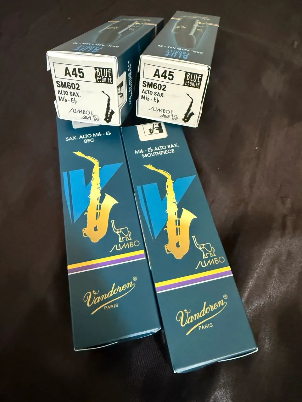 ? Boquilha para Sax Alto Vandoren Jumbo Java Blue A45 - ORIGINAL/NOVA - Foto 2