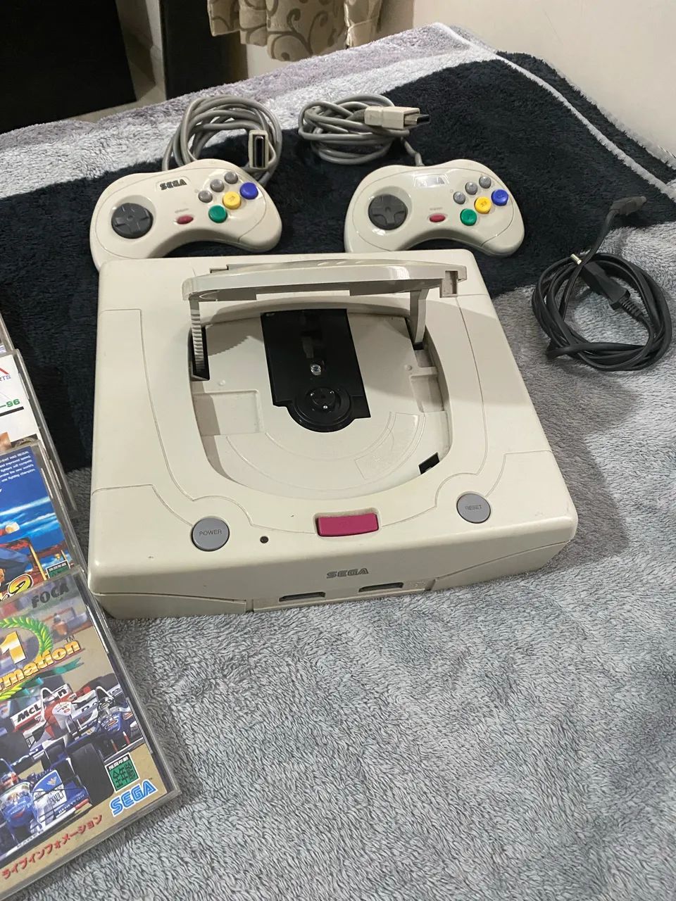 Vídeo game sega Saturn White ediçao rara muito novo - Foto 3