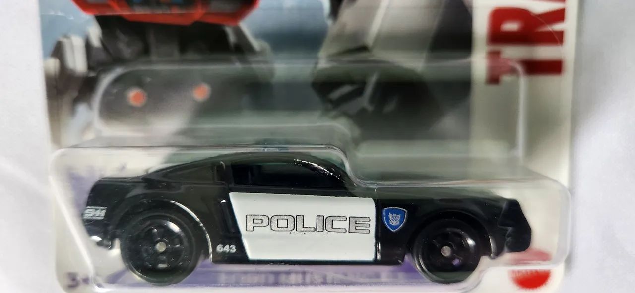 Miniatura Hot Wheels Transformers Ford Mustang Gt Barricade Sem Frase - Foto 2