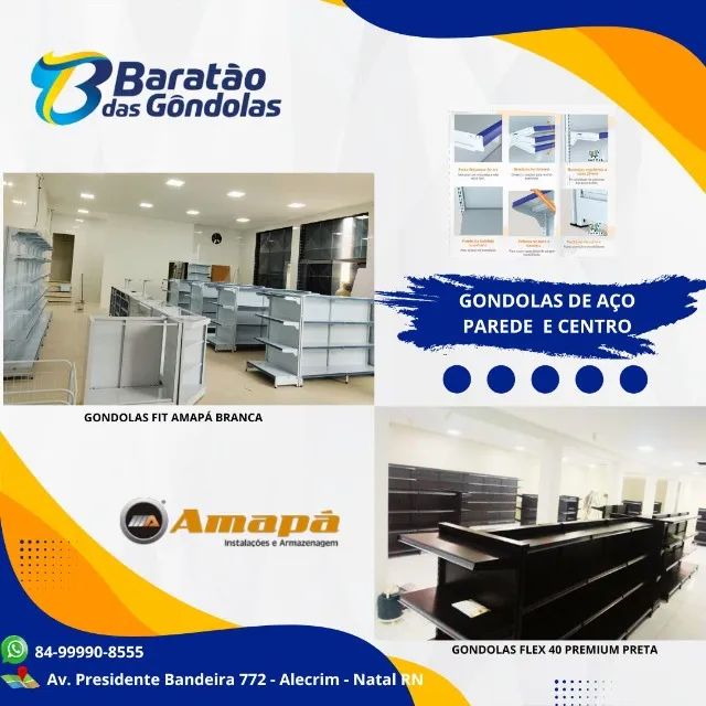 Gondolas prateleiras de aço