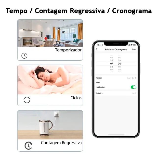 Tomada Inteligente Smart Wifi Google Home Alexa Tuya - Foto 5