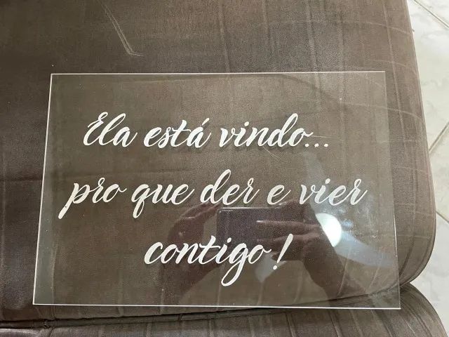 Placas acrílico para cortejo - Foto 2