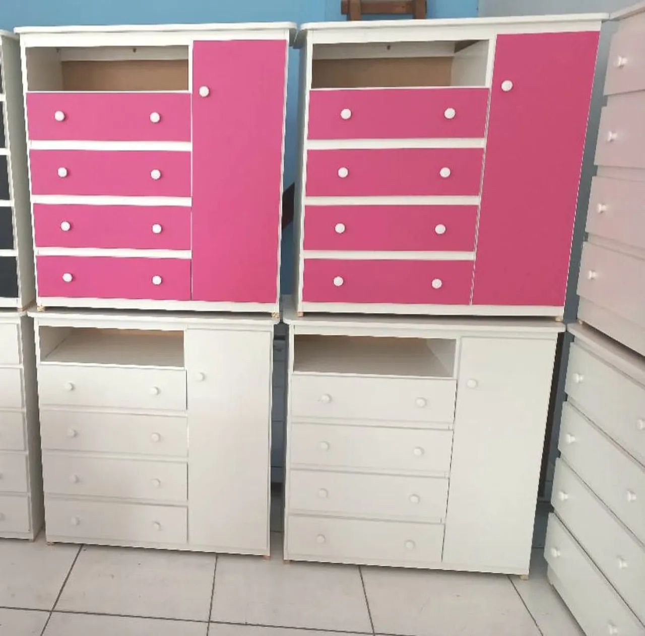 Cômoda Sapateira 4 ou 5 Gavetas MDF - Foto 2