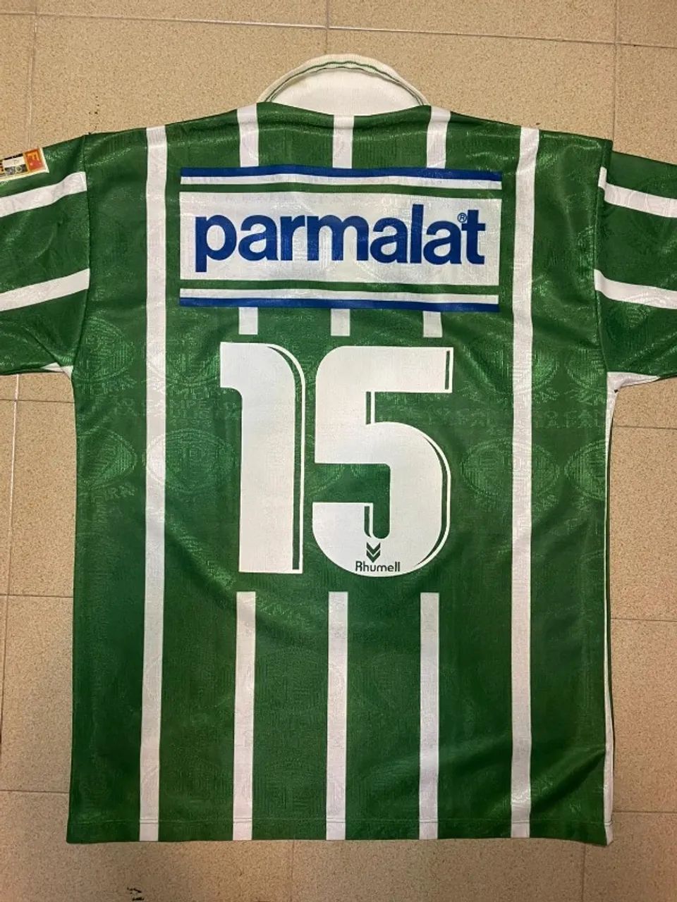 Camisa Palmeiras Parmalat 1994 Edmundo - Rhummel Usada em Jogo  - Foto 2