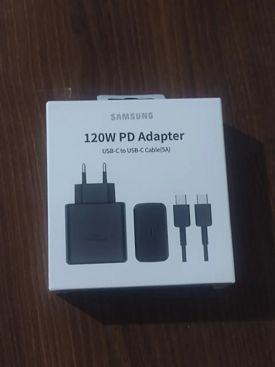 Carregador Samsung 120W Turbo Tipo C Para Tipo C