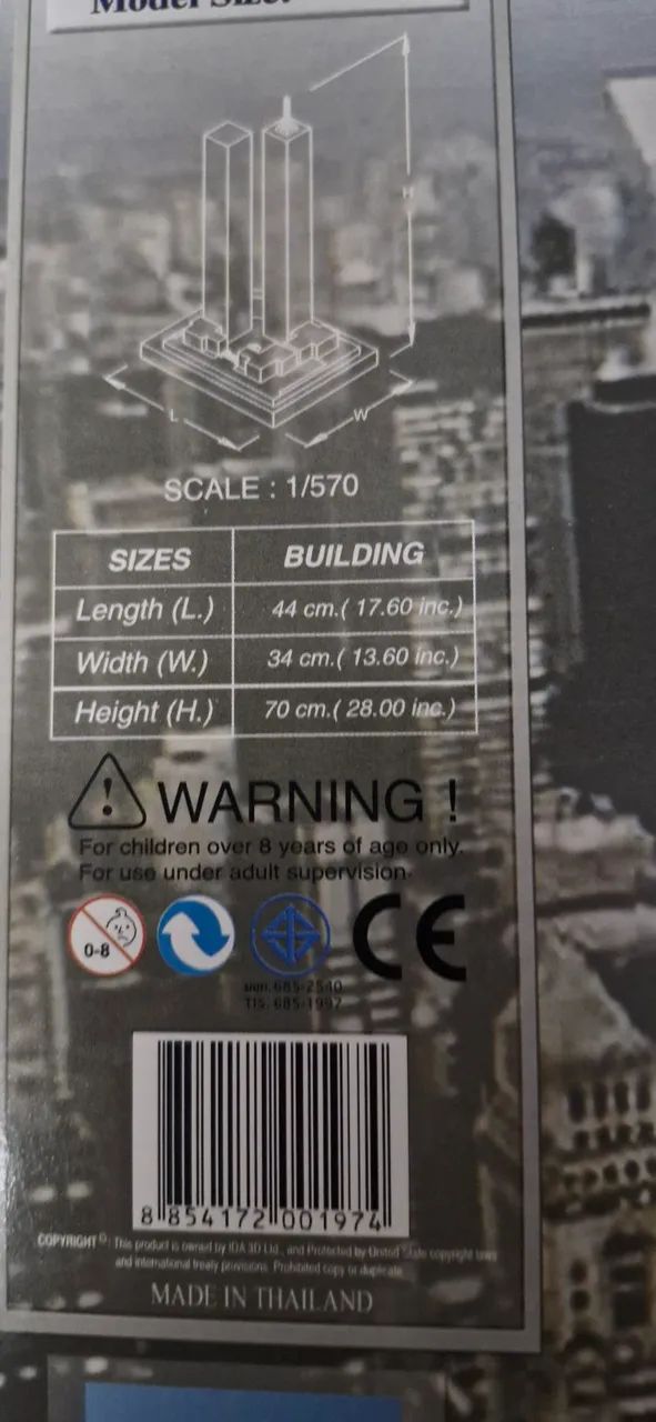 Maquete 3d worldtrade Center jigsaw  - Foto 2