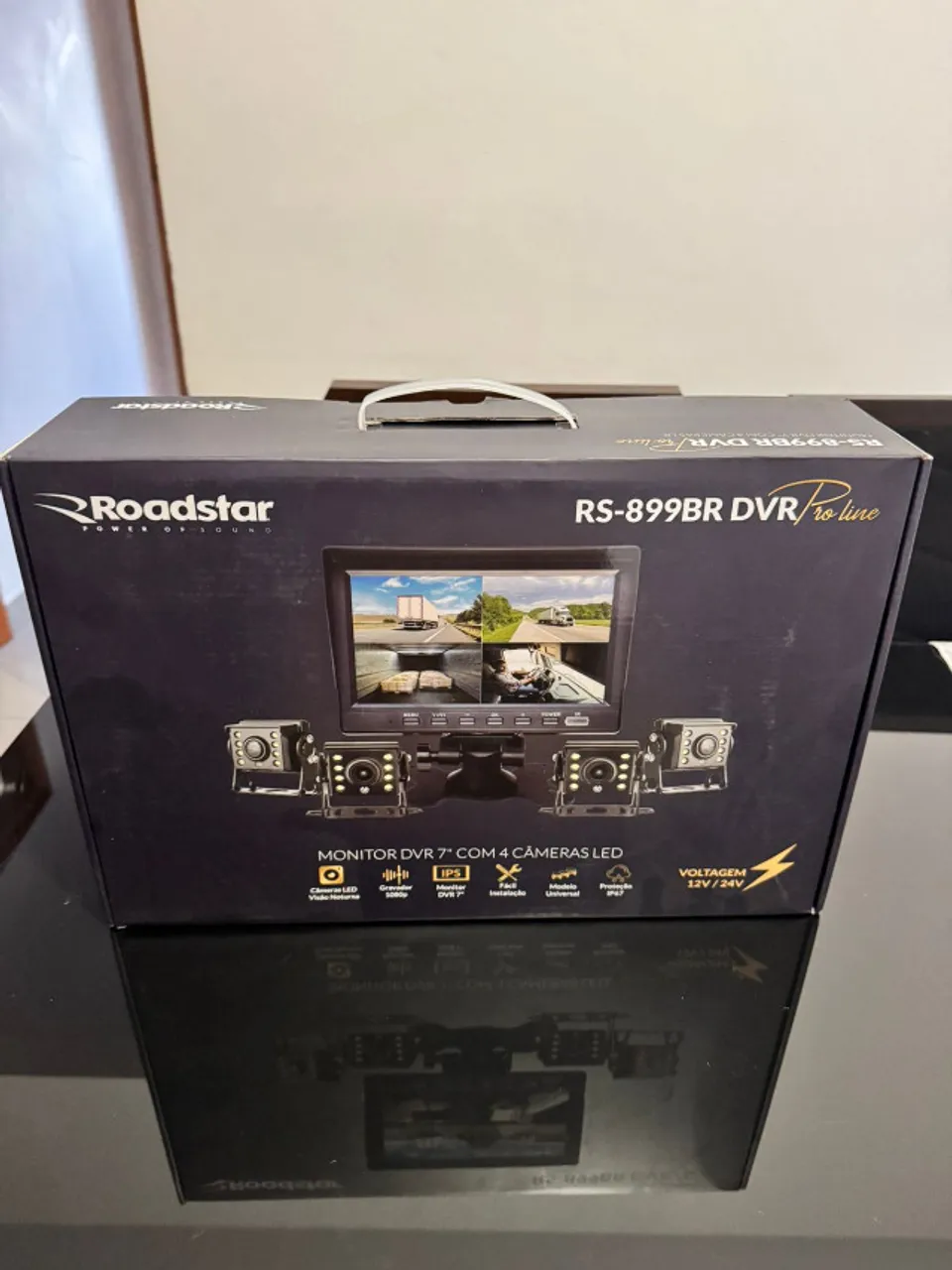 Monitor IPS 7" DVR com 4 Câmeras I.R. ROADSTAR