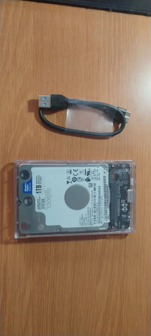 HD Externo 1TB USB 3.0 - Seminovo - Testado e em Perfeito Estado - Foto 2