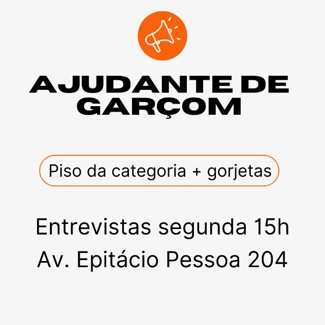 Ajudante de Garçom