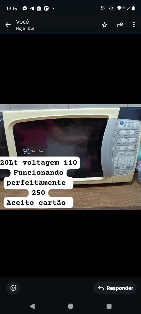 Micro-ondas Electrolux 20 Litros 110V