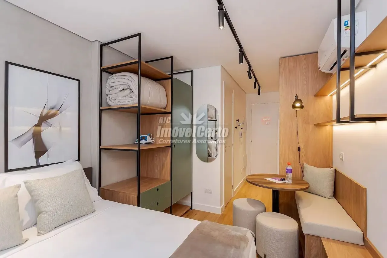 Studio mobiliado no All Batel no melhor bairro de Curitiba e totalmente pronto