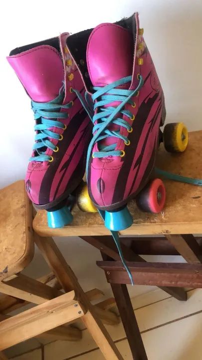 Patins Roller Quad Pink - Foto 3