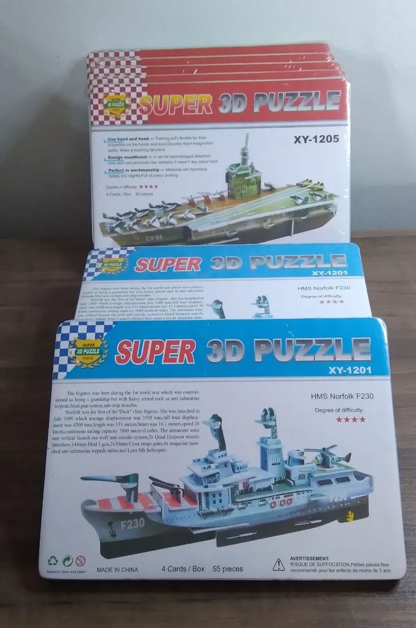 Super 3D Puzzle navios de guerra  - Foto 3