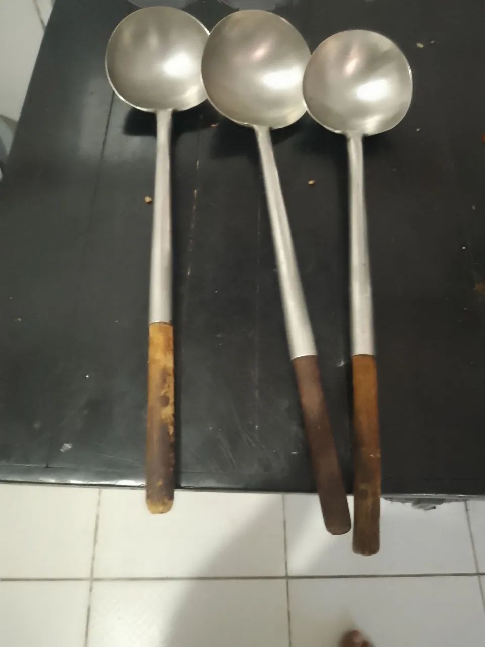 Concha de Aço Inox com Cabo de Madeira - Utensílio Profissional para Cozinha - Foto 2